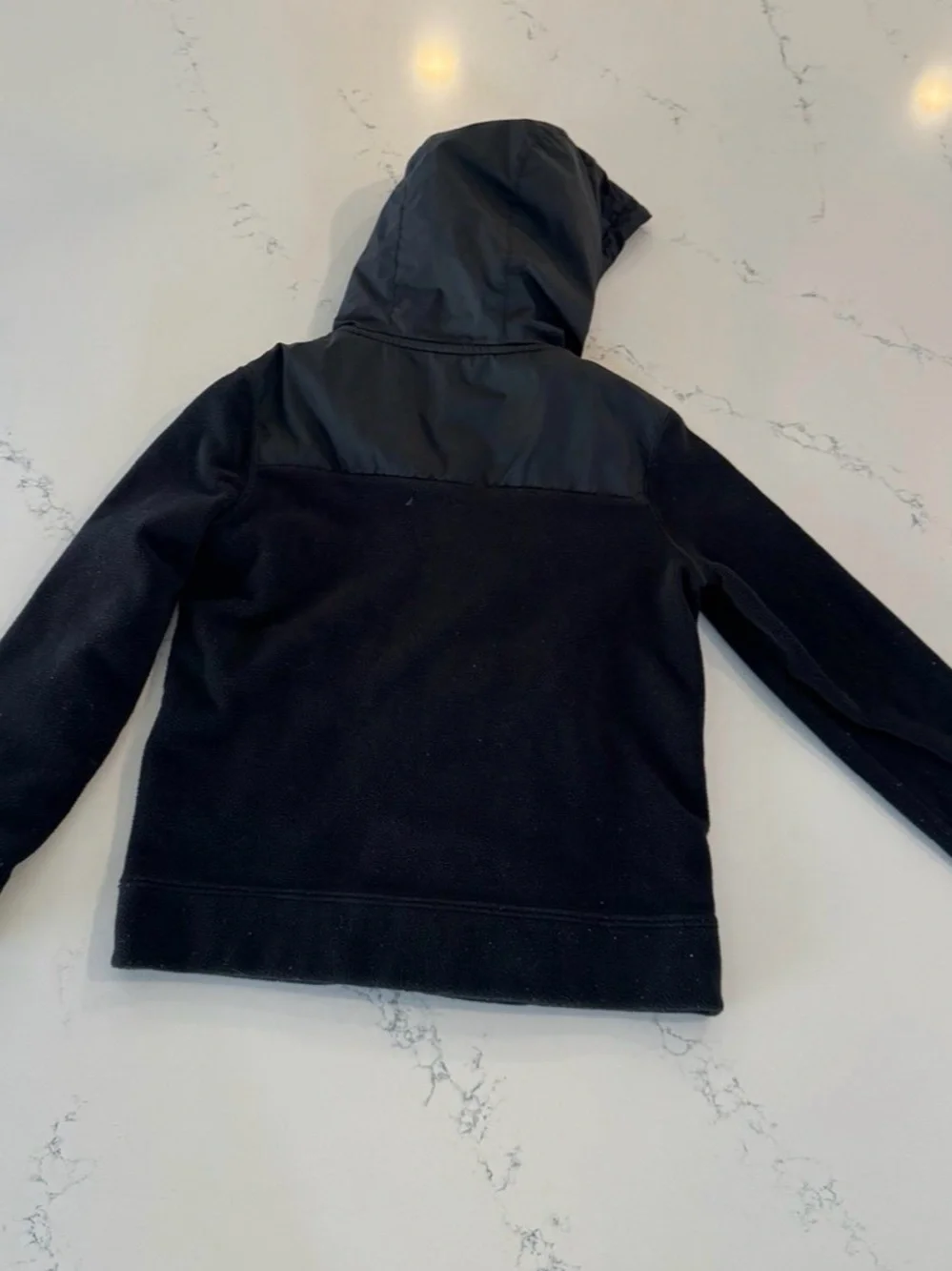 Nike Boys Black Zip-Up Hoodie Jacket Youth Size XS (6-7) Fleece Lined - Picture 2 of 5